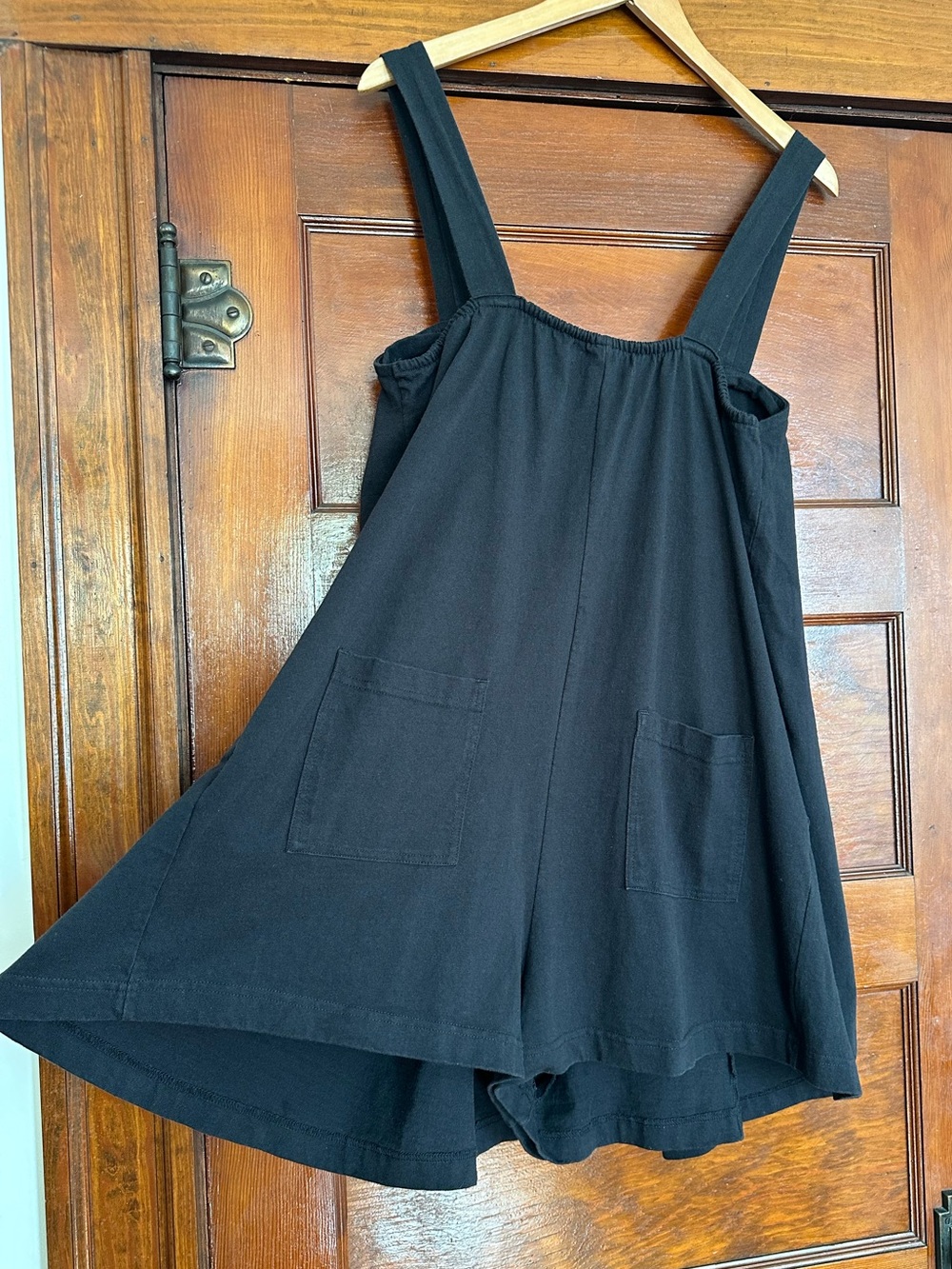 Free People Black Beach Nichola Pleated Sleeveless Romper Size Large Casual Boho - Picture 10 of 15